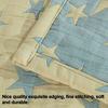 Picture of NTBAY 3 Layer Toddler Blanket, Muslin Cotton Jacquard Bed Blankets, Lightweight Thermal Baby Blanket, Super Soft and Warm Crib Blanket for All Seasons, Decoration Gift, 30"x40", Blue and Yellow Star