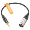 Picture of tisino 3.5mm to XLR Balanced Cable Adapter, Gold-Plated 1/8 inch Mini Jack Aux to XLR Male Mono Audio Cord for Cell Phone, Laptop, Speaker, Mixer - 1ft