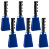 Picture of 6 Pcs Metal Cowbell with Handle, FOVERN1 Large Loud Cow Bells Noise Makers for Football Games, Sporting Events, New Year’s Eve, Celebrating and More (Royal Blue)