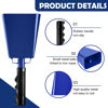 Picture of 6 Pcs Metal Cowbell with Handle, FOVERN1 Large Loud Cow Bells Noise Makers for Football Games, Sporting Events, New Year’s Eve, Celebrating and More (Royal Blue)