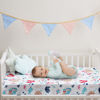 Picture of PHF 3 Pack Soft Mermaid Crib Sheets Fitted, Silky Comfy Breathable Baby Sheets for Boys Girls Neutral, 28x52 Inches Fits Standard Crib and Toddler Mattresses, Mermaid