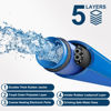 Picture of SZFY 15FT Heated Water Hose for RV,Heated Drinking Water Hose with Thermostat,Lead and BPA Free,1/2" Inner Diameter,Temperatures Down to -40°F Self-Regulating,Blue Appearance