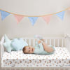 Picture of PHF 3 Pack Soft Rainbow Crib Sheets Fitted, Silky Comfy Breathable Baby Sheets for Boys Girls Neutral, 28x52 Inches Fits Standard Crib and Toddler Mattresses, Rainbow