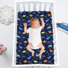 Picture of PHF 3 Pack Soft Mini Crib Sheets, Dinosaur Silky Pack N Play Sheets for Baby Boys Girls, Universal Fit for Pack N Play, Playard, Portable and Mini Crib Mattresses,Navy Dinosaur
