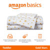 Picture of Amazon Basics Kid's Soft Easy-Wash Lightweight Microfiber 3-Piece Sheet Set, Toddler, Multi Color, Starry Stars