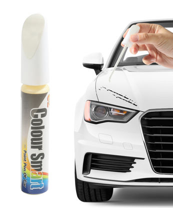 Picture of bylikeho Car Scratch Repair,Scratch Remover for Vehicles,Car Remover Scratch Paint Pen Car Touch Up Paint Fill Paint Pen,Car Accessories Touch-up Pen Car Scratch Remover for Deep Scratches (White)
