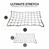 Picture of NEIKO 50971A 4'x6' Super Duty Small Cargo Net¸ Bungee Cargo Net, 16 Pcs Detachable hooks, 4 Carabiners, Small 4"x4" Mesh Protects Small Items, Cargo Net For SUV, ATV/UTV, RV, Pickup Truck Bed, Trailer