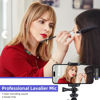 Picture of Canisflax Wireless Lavalier Microphone for iPhone, iPad - Mini Microphone Bluetooth Lapel Mic for Video Recording Tiny Clip on Microphone Phone Mic for Podcast Camera Vlogging YouTube Tiktok
