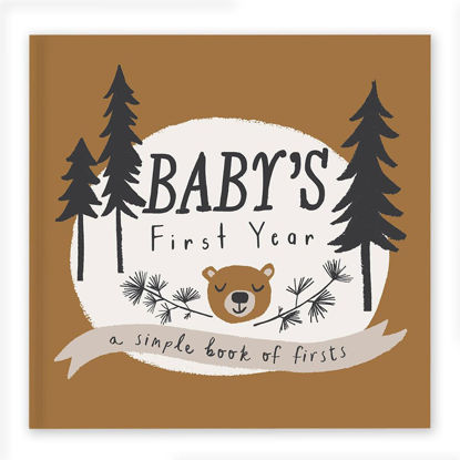 Picture of Lucy Darling Baby Memory Book, Themed Baby First Year Book, First 5 Years Journal & Photo Album for Baby Boy/Girl, Keepsake Books, Gender Neutral Memories & Milestone Book, Mom Gift - Little Camper