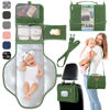 Picture of Portable Changing Pad for Baby, Travel Diaper Changing Pad for Newborn, Large Waterproof Baby Changing Mat, Foldable & Detachable Diaper Changing Station with Baby Wipes Pockets, Baby Stuff by Pillani