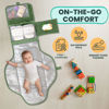 Picture of Portable Changing Pad for Baby, Travel Diaper Changing Pad for Newborn, Large Waterproof Baby Changing Mat, Foldable & Detachable Diaper Changing Station with Baby Wipes Pockets, Baby Stuff by Pillani