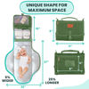 Picture of Portable Changing Pad for Baby, Travel Diaper Changing Pad for Newborn, Large Waterproof Baby Changing Mat, Foldable & Detachable Diaper Changing Station with Baby Wipes Pockets, Baby Stuff by Pillani