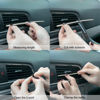 Picture of LivTee 20 Pieces Car Air Conditioner Decoration Strip for Vent Outlet, Universal Waterproof Bendable Air Vent Outlet Trim Decoration, Car Interior Accessories (Shiny Silver)