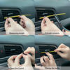 Picture of LivTee 20 Pieces Car Air Conditioner Decoration Strip for Vent Outlet, Universal Waterproof Bendable Air Vent Outlet Trim Decoration, Car Interior Accessories (Gold)
