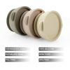 Picture of PandaEar 3 Pack Baby Bowls with Suction| Leak-Proof Stay Put Silicone Food Bowl with Lids for Babies Kids Toddlers Infants| Food Grade Soft Safe BPA-Free Silicone (Linen Brown Tan)