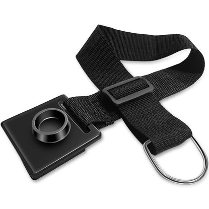 Picture of 1 Pcs Cello Endpin Anchor, O-ring Stopper Thick Pad Rubber Endpin Tip Cap Cello Antiskid Device Adjustable Strap for Protective Floor Scratch Resistant Musical Instrument Accessories