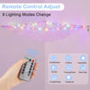 Picture of Basumee Stuffed Animals Net or Hammock with LED Light Hanging Toy Net Hammock for Stuffed Animals Storage Stuff Animals Hammocks for Nursery Kids Room with Remote Control, 8 Kinds of Lights(Pack of 1)