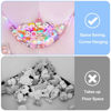 Picture of Basumee Stuffed Animals Net or Hammock with LED Light Hanging Toy Net Hammock for Stuffed Animals Storage Stuff Animals Hammocks for Nursery Kids Room with Remote Control, 8 Kinds of Lights(Pack of 1)