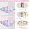 Picture of Basumee Stuffed Animals Net or Hammock with LED Light Hanging Toy Net Hammock for Stuffed Animals Storage Stuff Animals Hammocks for Nursery Kids Room with Remote Control, 8 Kinds of Lights(Pack of 2)