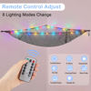 Picture of Basumee Stuffed Animals Net or Hammock with LED Light Hanging Toy Net Hammock for Stuffed Animals Storage Stuff Animals Hammocks for Nursery Kids Room with Remote Control, 8 Kinds of Lights(Pack of 1)