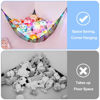 Picture of Basumee Stuffed Animals Net or Hammock with LED Light Hanging Toy Net Hammock for Stuffed Animals Storage Stuff Animals Hammocks for Nursery Kids Room with Remote Control, 8 Kinds of Lights(Pack of 1)