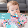 Picture of Bumkins Baby Utensils Set, Chewtensils Silicone Spoons for Dipping, Self-Feeding, Baby Led Weaning, Trainer Learning First Stage Eating, Soft Practice Fork and Spoon, Babies 6 Months, Blue