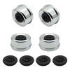 Picture of SUNCARACCL 4PCS 2.75" Trailer Hub Bearing Dust Caps, Trailer Axle Dust Cap Wheel Center Caps Grease Covers with 4 Rubber Plugs for 7000 to 8000 lb Dexter EZ Lube Trailer Boat Trailer Camper RV…