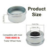 Picture of SUNCARACCL 4PCS 2.75" Trailer Hub Bearing Dust Caps, Trailer Axle Dust Cap Wheel Center Caps Grease Covers with 4 Rubber Plugs for 7000 to 8000 lb Dexter EZ Lube Trailer Boat Trailer Camper RV…