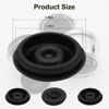 Picture of SUNCARACCL 4PCS 2.75" Trailer Hub Bearing Dust Caps, Trailer Axle Dust Cap Wheel Center Caps Grease Covers with 4 Rubber Plugs for 7000 to 8000 lb Dexter EZ Lube Trailer Boat Trailer Camper RV…