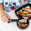 Picture of Bumkins Disney Toddler Utensils, Kids Size Fork and Spoon Set, Silicone and Stainless-Steel Training Silverware, Fork / Spork for Self-Feeding, Children Learning to Eat, 18 Mos Up, Mickey Mouse