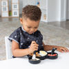 Picture of Bumkins Disney Toddler Utensils, Kids Size Fork and Spoon Set, Silicone and Stainless-Steel Training Silverware, Fork / Spork for Self-Feeding, Children Learning to Eat, 18 Mos Up, Mickey Mouse
