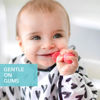 Picture of Bumkins Baby Utensils Set, Chewtensils Silicone Spoons for Dipping, Self-Feeding, Baby Led Weaning, Trainer Learning, First Stage Eating, Soft Practice Fork and Spoon, Babies 6 Months, Red