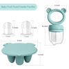 Picture of BigSpinach Silicone Baby Food Freezer Tray with Teething Popsicle Molds - Baby Fruit Feeder and Breastmilk Teether Combo