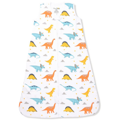 Picture of Baby Sleep Sack 1.0 TOG, Organic Cotton Baby Wearable Blanket with Two-Way Zipper, Swaddle Transition Baby Sleeping Bag, All-Season Sleep Sack for Newborn Infant Toddler Boy Girl, 12-18 Months, 1-Pack
