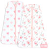 Picture of Baby Sleep Sack 1.0 TOG, Organic Cotton Baby Wearable Blanket with Two-Way Zipper, Swaddle Transition Baby Sleeping Bag, All-Season Sleep Sack for Newborn Infant Toddler Boy Girl, 2-Pack, XXL