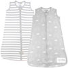 Picture of Baby Sleep Sack 1.0 TOG, Organic Cotton Baby Wearable Blanket with Two-Way Zipper, Swaddle Transition Baby Sleeping Bag, All-Season Sleep Sack for Newborn Infant Toddler Boy Girl, 2-Pack, 18-24 Month