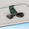 Picture of Sotfamily Sunglass Holder for Car, Suede Cloth Magnetic Sunglasses Clip for Car Visor, Glasses Holder Clip for Car, 2 Packs, Grass Green