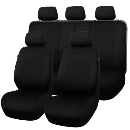 Picture of Flying Banner Car Seat Covers Front Seats Rear Bench Polyester car seat Protectors Easy installations Rear Bench Split Classic Man Lady Truck