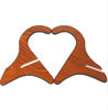 Picture of CC CAIHONG Ukulele Stand Floor Wooden Portable Folding Universal X frame Sturdy Non-Slip Stand for Ukelele, Mandolin, Violin and Banjo - Brown
