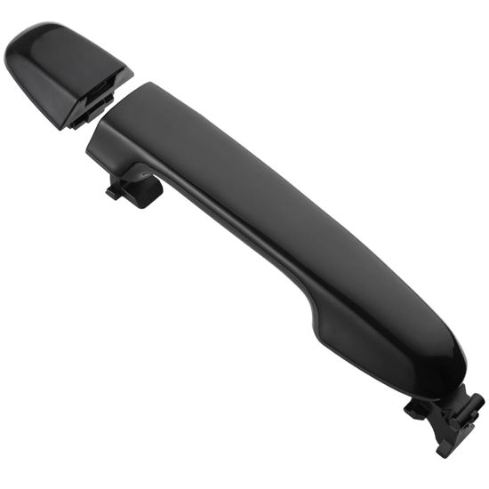 Picture of Exterior Door Handle Compatible with Toyota Camry 2012 2013 2014 2015 2016 2017, for Front Right Passenger Side, Smooth Black