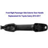 Picture of Exterior Door Handle Compatible with Toyota Camry 2012 2013 2014 2015 2016 2017, for Front Right Passenger Side, Smooth Black