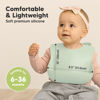 Picture of KeaBabies 2-Pack Silicone Bibs For Babies, Silicone Baby Bibs for Eating, Food-Grade Pure Silicone Bib, Toddler Bibs, Waterproof Bibs, Feeding Bibs, Silicon Bibs for Toddlers, Boys, Girls (Pastel Sky)