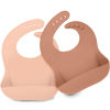 Picture of KeaBabies 2-Pack Silicone Bibs For Babies, Silicone Baby Bibs for Eating, Food-Grade Pure Silicone Bib, Toddler Bibs, Waterproof Bibs, Feeding Bibs, Silicon Bibs for Toddlers, Boys, Girls (Dusk)