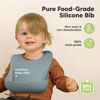 Picture of KeaBabies 2-Pack Silicone Bibs For Babies, Silicone Baby Bibs for Eating, Food-Grade Pure Silicone Bib, Toddler Bibs, Waterproof Bibs, Feeding Bibs, Silicon Bibs for Toddlers, Boys, Girls (Alps)