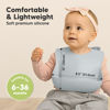 Picture of KeaBabies 2-Pack Silicone Bibs For Babies, Silicone Baby Bibs for Eating, Food-Grade Pure Silicone Bib, Toddler Bibs, Waterproof Bibs, Feeding Bibs, Silicon Bibs for Toddlers, Boys, Girls (Alps)
