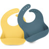 Picture of KeaBabies 2-Pack Silicone Bibs For Babies, Silicone Baby Bibs for Eating, Food-Grade Pure Silicone Bib, Toddler Bibs, Waterproof Bibs, Feeding Bibs, Silicon Bibs for Toddlers, Boys, Girls (Valiant)