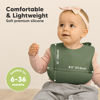 Picture of KeaBabies 2-Pack Silicone Bibs For Babies, Silicone Baby Bibs for Eating, Food-Grade Pure Silicone Bib, Toddler Bibs, Waterproof Bibs, Feeding Bibs, Silicon Bibs for Toddlers, Boys, Girls (Forest)