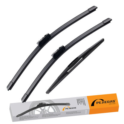 Picture of PEJIEDAS 3 x OEM Wiper Blades, Replacement Wiper Blades for Subaru Ascent 2019 2020 2021 2022, (26″ & 20″ Front Wipers + 14” Rear Wiper Blades)