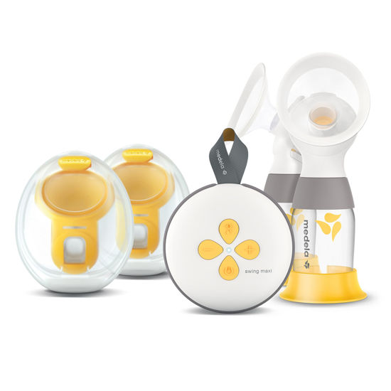 Picture of Medela Swing Maxi Pump Your Way Deluxe Bundle with Wearable in-Bra Collection Cups and PersonalFit Flex Breast Shields