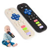 Picture of Hooku 2 Pack Silicone Teethers for Babies 0-6 months, Teething Toys for Babies 6-12 Months, Baby Remote Control Toy, Infant Toys 0-3 months, Sensory Chew Toys, Toddler Newborn Baby Girl Boy Gifts